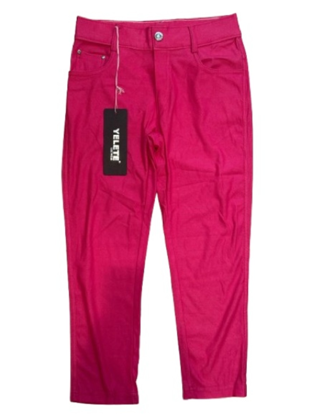 NWT! Yelete Vibrant Pink Cropped Leggings